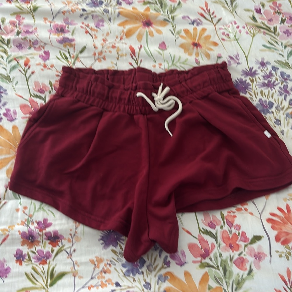 Women Maroon Shorts